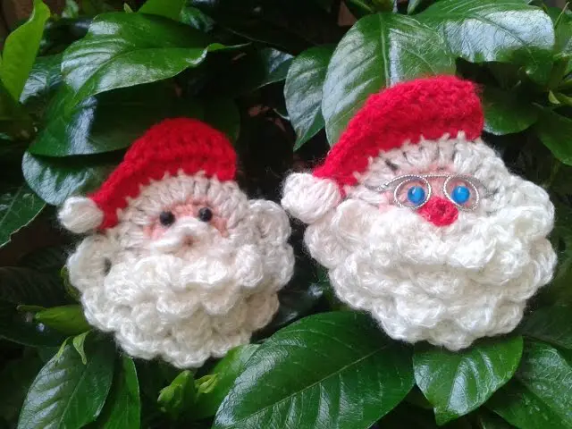 Cara de Papa Noel a Crochet