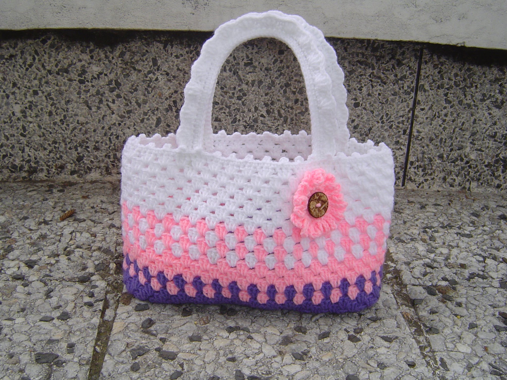 Como tejer cartera o bolso para en crochet paso paso Alcrochet.com