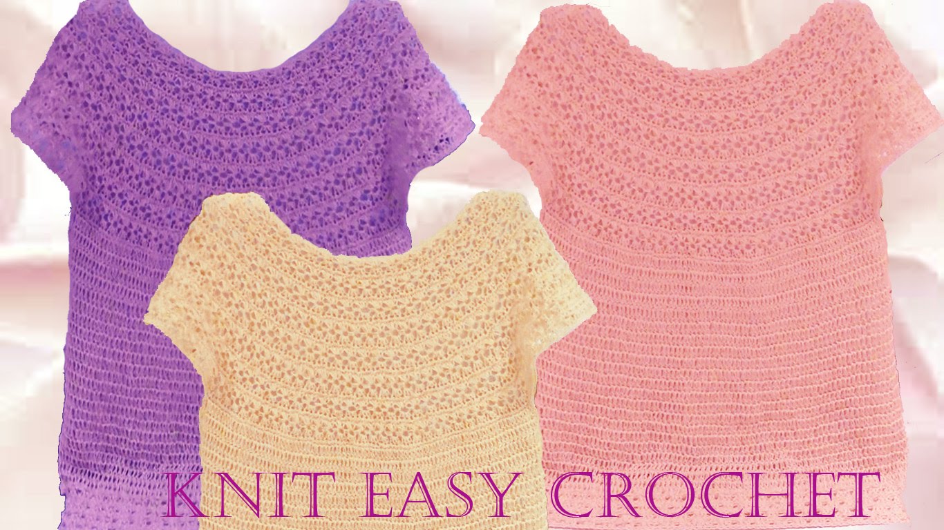 Desierto Geografía aniversario Aprende a tejer Blusas a crochet paso a paso - Learn knit easy crochet  Alcrochet.com