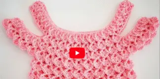 Blusa en crochet para niña