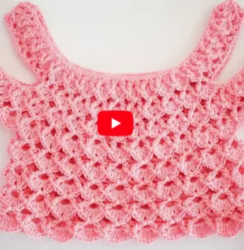 Blusa en crochet para niña