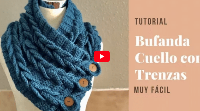 Examinar detenidamente arena Realmente Bufandas tejidas en Crochet Alcrochet.com