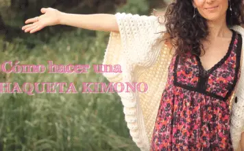 Chaqueta Kimono en crochet