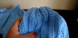 Gorro de bebé a crochet