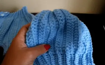 Gorro de bebé a crochet