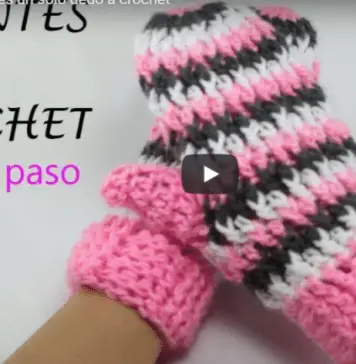 Guantes a crochet