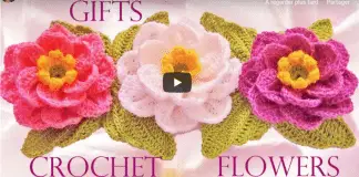 Modelos de flores a crochet