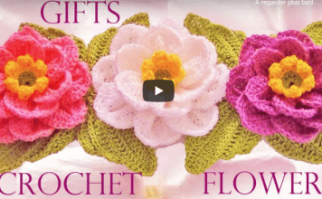 Modelos de flores a crochet