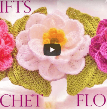 Modelos de flores a crochet
