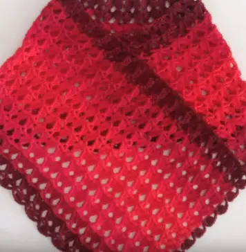 Poncho rectangular crochet
