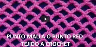 Punto malla en crochet