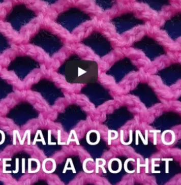 Punto malla en crochet