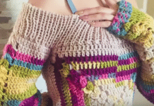 Sueter a crochet para mujer