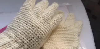 Tutorial de guantes a crochet