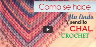 como tejer un chal sencillo a crochet