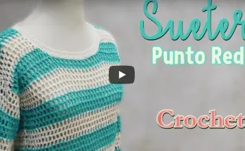 Suéter a crochet para mujer